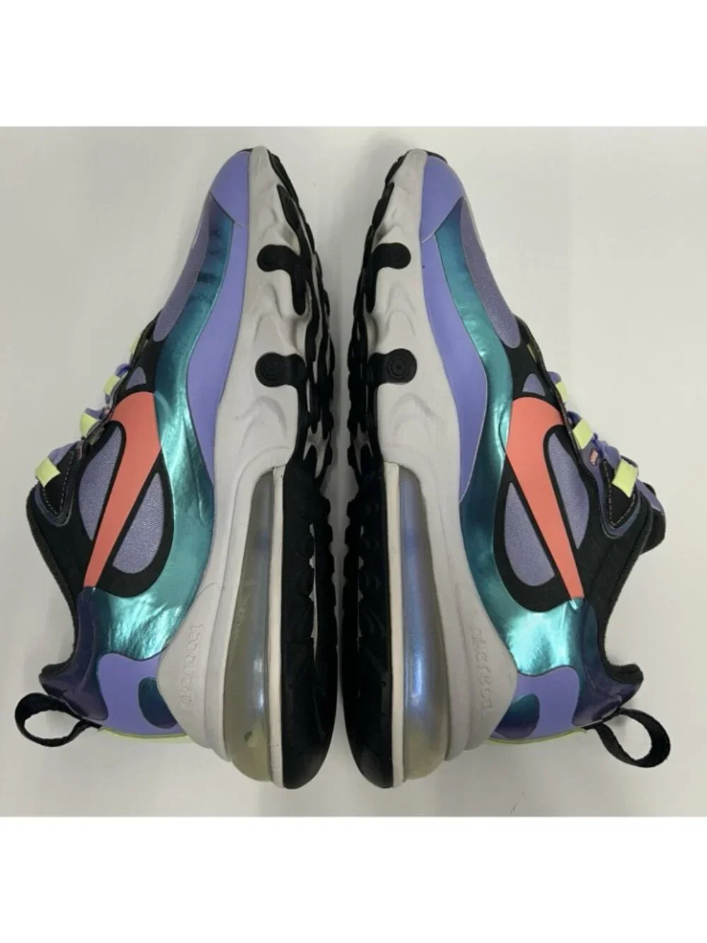 Nike Air Max 270 React Sneakers Light Thistle Sunblush CU4818-001 Womens Size 6